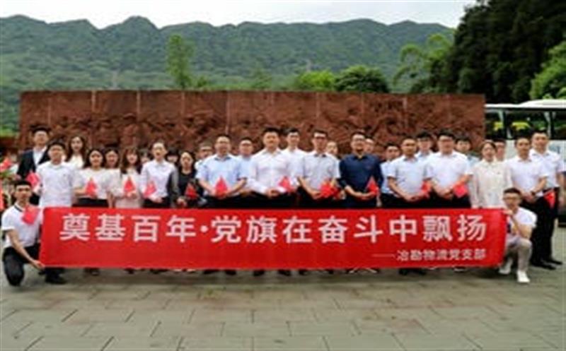 冶勘物流党支部开展 “奠基百年·党旗在奋斗中飘扬”主题党团日活动